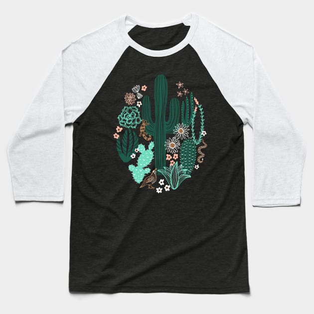 Sonoran Desert Baseball T-Shirt by robyriker